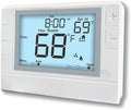 Super Programmable Thermostat for Home，2 Heat/1 Cool Heat Pump Or 1 Heat/1 Cool Conventional Systems, White Backlight
