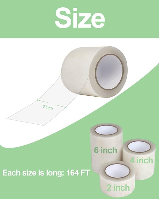 vensovo Greenhouse Covering Plastic Repair Tape - Heavy Duty Garden Green House Sheeting, Plastic Polyethylene Film Repair Tape (4"×164')