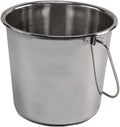 Grip Stainless Steel Bucket (2 Gallon) - Great for Pets, Cleaning, Food Prep - Hang on Fences, Cages, Kennels - Home, Garage, Workshop