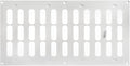 Repa Market 16" x 8" Inch (Outer Dimensions) White Adjustable Air Vent Cover - Galvanized Steel HVAC Air Vent Register - Heating, Cooling Toe Kick Vent Cover - Wall, Ceiling Return, Intake Air Grille