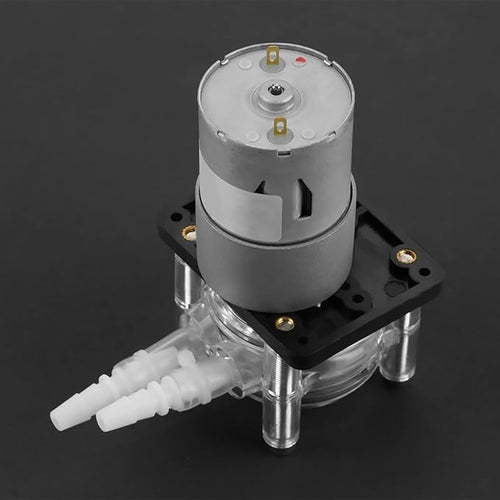 12V DC Peristaltic Pump High Stream Silent Operation with Ball Bearings Stainless Steel Screws Easy Clean Pump Head for Aquarium Lab Water Dosing