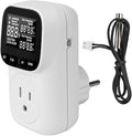 Diymore Digital Temperature Controller Outlet - Precise Heating/Cooling Control for Greenhouse, RV & Incubator (5A/1800W, -40°F to 210°F)
