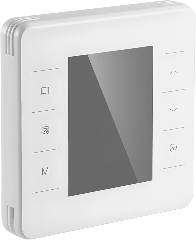 VEVOR 7-Day Programmable Thermostat White - 1Cool+1Heat for Heat Pump & Air Conditioner, LED Backlit Screen, Energy-Efficient, Wide Temperature Range