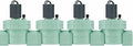 4-Pack Orbit Sprinkler System 1-Inch NPT Jar Top Valve 57461, Green (4 Total valves )
