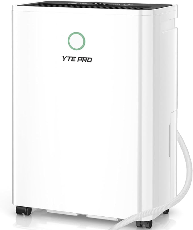 30Pint Dehumidifier for 1500Sq.Ft, Compressor Dehumidifiers for Home,Quiet Dehumidifier for Basement, Bedroom, Bathroom, with 6.56FT Drain Hose, 2L Water Tank