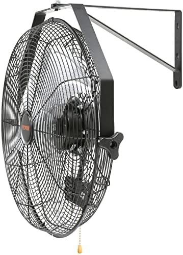 VEVOR 18 Inch Wall Mount Fan, 3-Speed IP44 Waterproof Industrial Fan, Max. 4150 CFM for Outdoor, Commercial, Residential, Greenhouse, Workshop, ETL Listed, 2-Pack