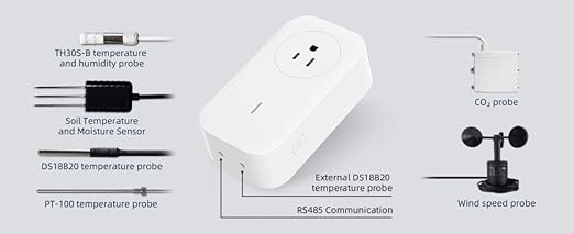 Smart Plug WiFi Remote Control Outlet Alexa & IFTTT, Energy Monitoring and Timer Function, No HUB Required, Delayed Switch Supports External Temperature Probe (SP1 WiFi & SIM)