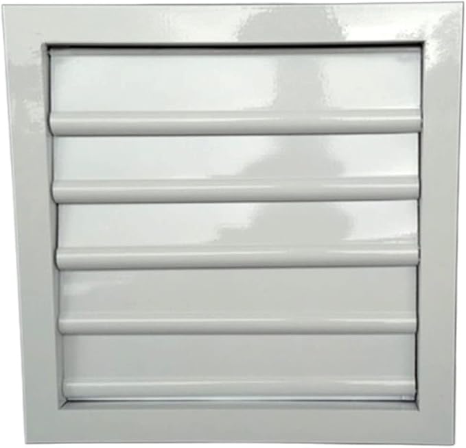 40CM x 40CM Aluminum Alloy Adjustable Ventilation Shutters with Movable Blades - Durable Louvre Vent for Exhaust Fan Outlet, Ideal for Home and Commercial Use
