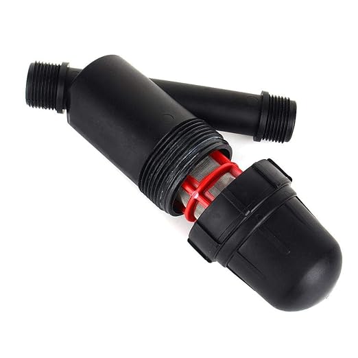Drip Irrigation Kit, 3/4" Screen Filter Mesh, Y-Type Mesh Water Filter, Heavy Duty Plastic & Stainless Steel, Integrated Filtration System, Black, 5 M/ H, 1-8Kg Working Pressure