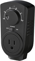 EconoHome Adjustable Thermostat - Universal Plugin Heating & Cooling Thermostat - Compatible with Most EconoHome Wall Mount Space Heaters
