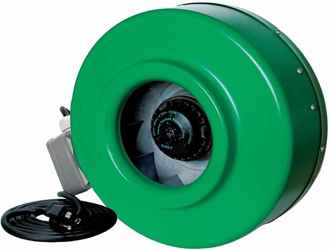 Hydrofarm ACDF8 Active Air 720 CFM Inline Fan, 8-Inch