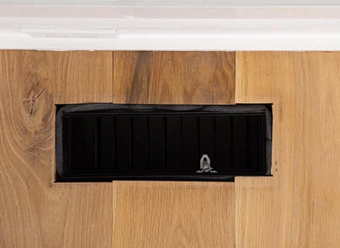 Reggio Registers 610 Adjustable Air Flow Louver for 4" x 8" Vent - Black