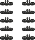 Drip Irrigation Parts for 1/2" Drip Tubing to 1/4" Irrigation Tubing, Drip Irrigation Fittings Anti-Drop Locked Barbed Reducing 4 Way-Pack of 10