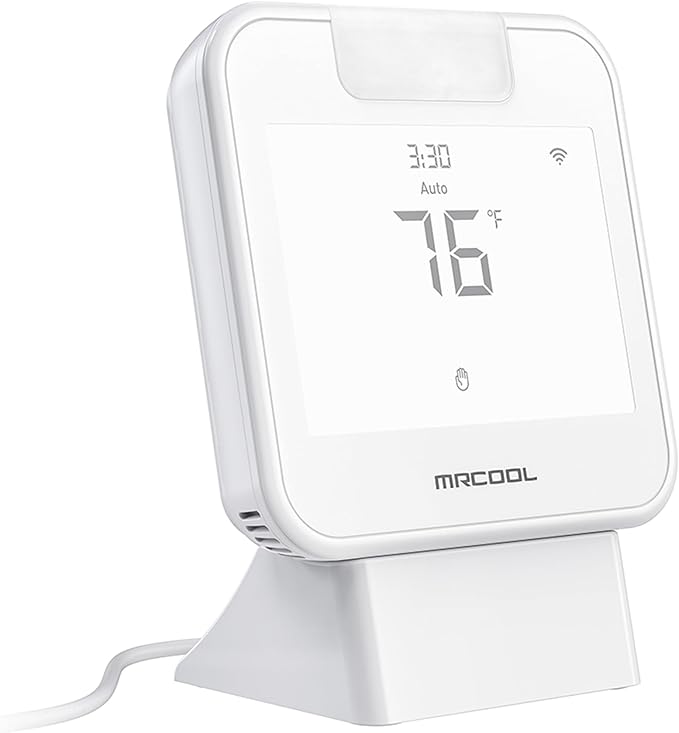 MRCOOL Smart WiFi Thermostat for Mini Split, Programmable Wall Control with Alexa and Google Assistant, 24V Heating and Cooling System