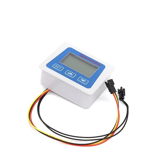 Smart Digital Water Flow Meter Set LCD Flow Rate Monitor Inline Electronic Flow Sensor with Temperature Display G1 G1/2 G3/4(Battery Supply)