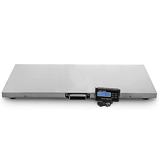 1100lb Digital Livestock Vet Scale, Digital Pet Scale for Dog Sheep Pig Goat, Heavy-Duty Platform Scale, Animal Scale Platform for Large Pets Postal Shipping Warehouse, KG/OZ/LB Units Switch