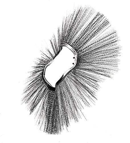 MB Replacement Brushes, 21 x 6-3/8 Inch Convoluted Wire Wafers, for Various Sweeping Brooms and Machines, Pack of 30