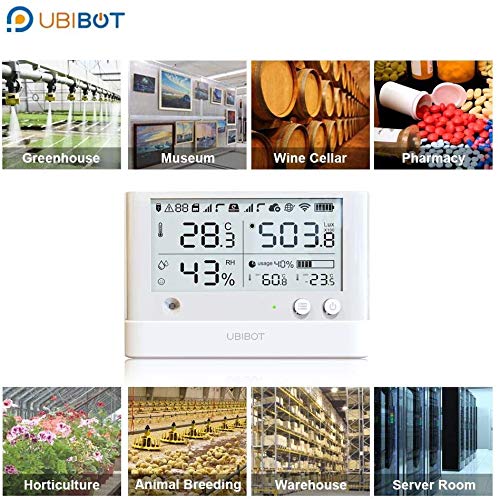 Wireless Remote Smart Temperature Humidity Ambient Light Sensor WiFi 24/7 Monitoring, Alerts & History Data Logger Monitor from Anywhere, Anytime! IFTTT Notification (WS1 Pro WiFi &Sim)