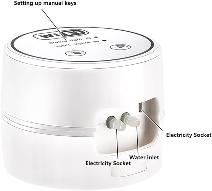 WiFi Gardening Water Timer Cellphone APP Control Garden Automatic Watering Device Balcony Irrigation Controller (3 nozzles Set)