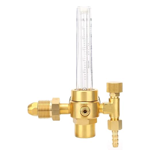Luocute Argon CO2 Regulator, Reliable and Accurate Flowmeter with CGA580 Adapter and Tube, for Mig Welding Machines