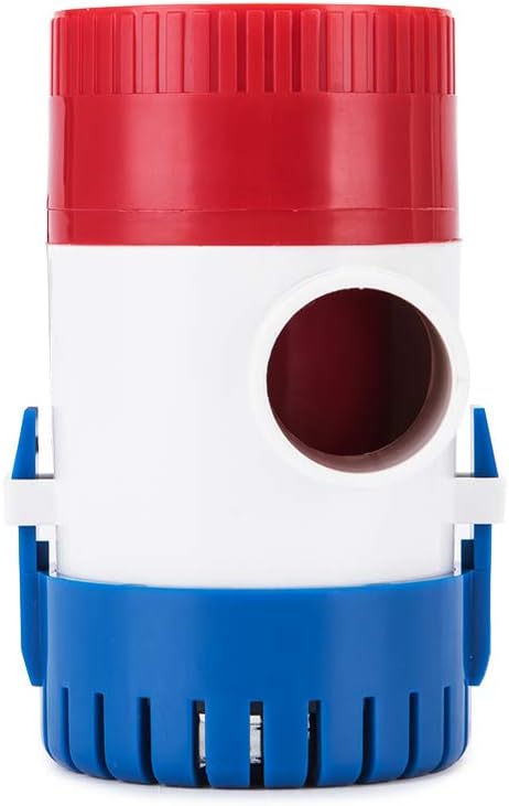 Dontmiss Submersible Boat Bilge Water Pump 12v 1100gph Non-Automatic Marine Electric Bilge Pump for Ponds, Pools, Spas Silent, Boat Caravan RV Submersible