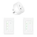 NineLeaf Remote Lamp Switch Wireless, On Off Power Switch for Lamp, Light, Fan, Programmable, No Wiring Needed, 500ft RF Range, FCC Listed,2 Remotes +1 Outlet