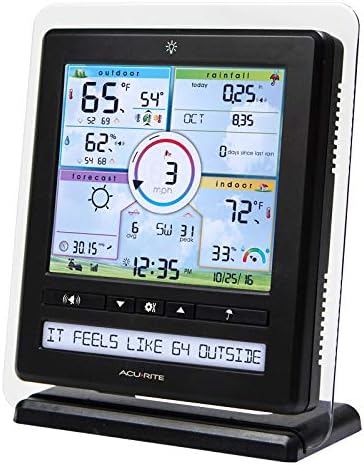 AcuRite Iris (5-in-1) Wireless Indoor/Outdoor Weather Station with Color Display for Hyperlocal Weather Conditions (01536MCBA1)