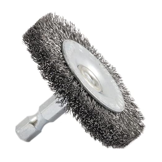 Forney 72728 Wire Wheel Brush, Fine Crimped with 1/4-Inch Hex Shank, 2-Inch-by-.008-Inch