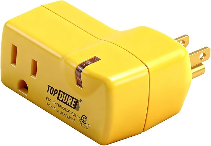 Freeze Thermostatically Controlled Outlet for Heating Cable On Below 38℉ and Off Over 50℉