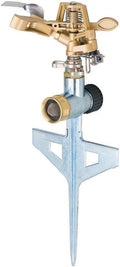 Melnor 9536CH 9536H All Metal Pulsating Sprinkler with Step Spike, Head & Base