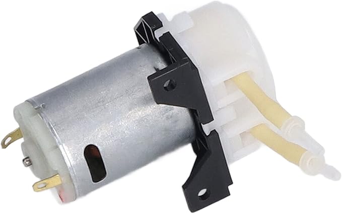 DC Peristaltic Pump, Mini Dosing Self Priming Pump for Biochemical Analysis, Aquarium 12V, Variable Flow Direction with Aluminum Alloy Body, Ideal for Lab Experiments and Smart Hom