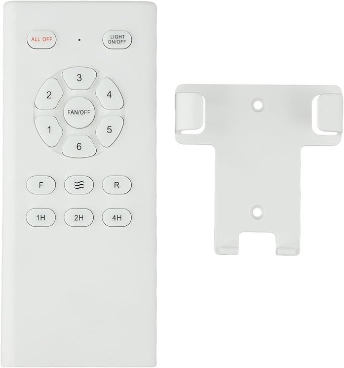 Ceiling Fan Remote Control Kit And Receiver With Lighting Control, Timer Options, And 6 Adjustable Fan Speeds, Compatible With Various Ceiling Fan Models