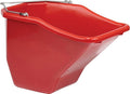 Little Giant® Plastic Better Bucket | Horse Feed Bucket | Ergonomically Designed | Flat Back Bucket | Made in USA | 20 Quarts | Red
