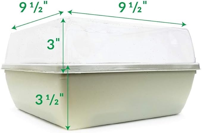 Jiffy Seed Starter Tray Kit - Self-Watering, High Germination Rate, Seedling Tray - 4 Pack - Peat/Plastic