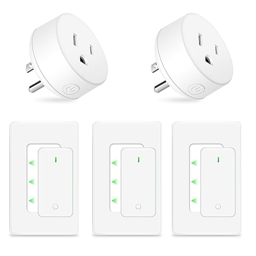 NineLeaf Wireless Remote Wall Switch and Outlet, Remote Control Outlet Light Switch for Lamps, Fans, Expandable, 15A/1875W, 500ft RF Range, TUV Listed (3 Remotes and 2 Outlets)