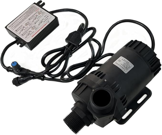 SHYSKY 24V DC 150W Flow/Speed Adjustable Heavy Duty Water Pump DC80E-24100A-1 150W Lift 10m (32ft) 2113GPH, Brushless Design, Stable Circulation Cooling System for Yacht Auto Application