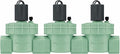3-Pack Orbit Sprinkler System 1-Inch NPT Jar Top Valve 57461, Green (3 Total valves)