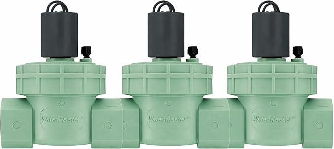 3-Pack Orbit Sprinkler System 1-Inch NPT Jar Top Valve 57461, Green (3 Total valves)