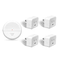NineLeaf Motion Sensor Outlet, Wireless Motion Activated Plug with Timer & Light Sensor, 262 ft Range, 15A/1500W, Auto On/Off for Lights, Bathroom Fan, Garage, Hallway(1Sensor 4Plugs)