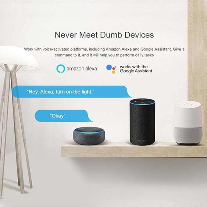 Tuya WiFi Smart Temperature Sensor Controller, 4-Channel 85-250V Relay Switch, Remote Voice Control, APP Remote Control, Dry Contact, Real-Time Monitoring, Works with Alexa and Google Home