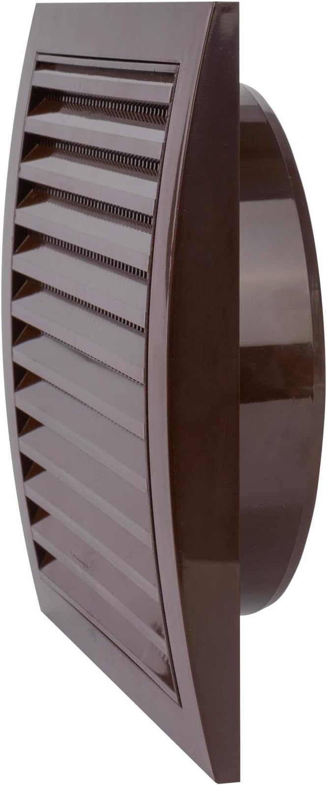 Vent Systems 6'' Inch Brown Vent Cover - Plastic Louvered Dryer Cover for Bathroom, Kitchen, Garage Exhaust Vents - Exhaust/Supply Air Register Grille for Home Improvement - Indoor and Outdoor