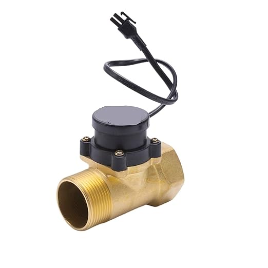 Flow Sensor Meter Digital Pipeline Water Flow HT-801 1.2-inch All-Copper Water Flow Sensor Switch Magnetic(HT-800 1 inch Nozzle)