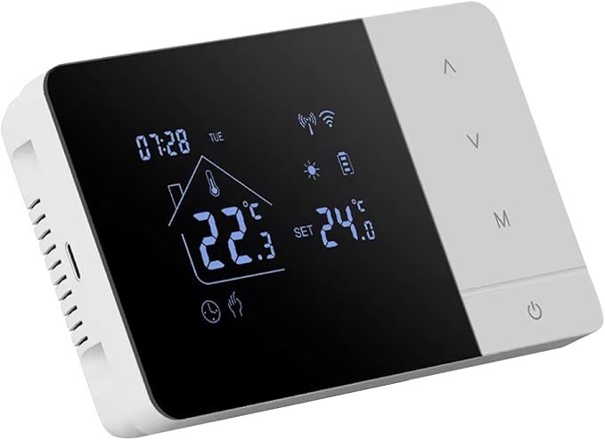 Smart WiFi Thermostat – Heat Cool Temperature Controller | Touchscreen Programmable Room Control | App & Voice Control Compatible | for House RV Hotel Living Room Bedroom Bathroom Indoor Climate