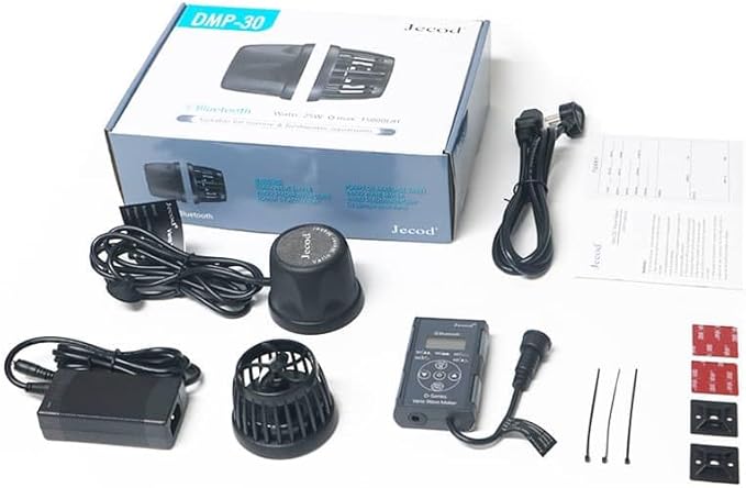 Aquarium Wave Maker Pump (DMP30) - Submersible Powerhead for Saltwater Marine Reef Tanks, Smart Controller & Bluetooth App Control