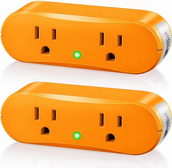 Thermostatically Controlled Outlet: Automatically Turn on Below 32℉, Turn Off Above 47℉ Unnecessary to Turn Off Power Manually in Cold Winter Cube 3 Pack (Aurantium)
