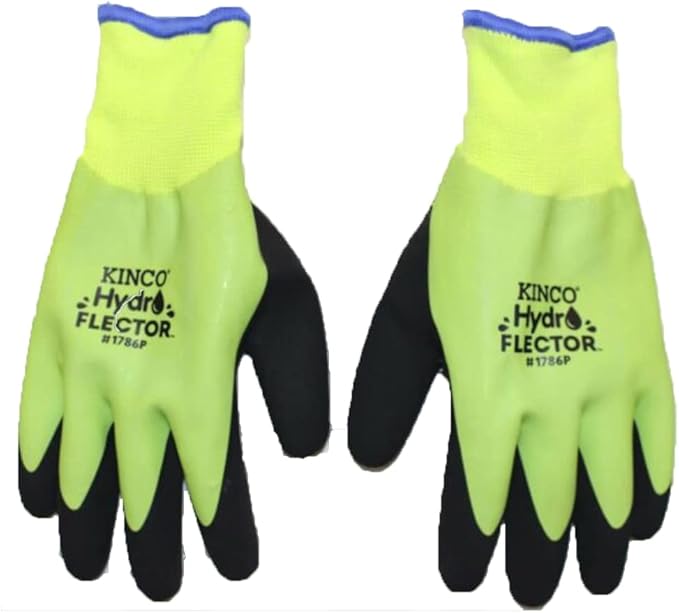 Kinco - Hydroflector Lined Waterproof Latex Work Gloves, Extra Warm, (1786P)