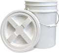 ePackageSupply 5 Gallon Bucket - Food Grade Bucket with Airtight Gamma Seal Screw-On Lid, BPA-Free, Heavy-Duty 90 Mil HDPE Plastic, Bulk Storage, Durable Container, Made in USA, White/White, 120 Packs