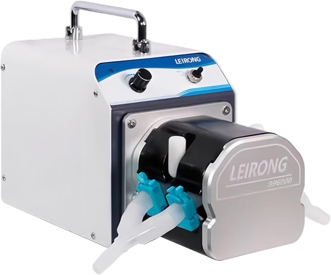 Complete Peristaltic Pump ZP6000 High-Flow Dual-Channel Industrial Filling Machine Variable Speed Laboratory & Medical Grade Water Transfer Pump (35# Silicone Tube, 450~4500ml/min)