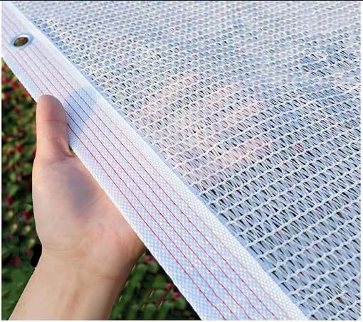 YAEGER White Shade Cloth 55% Garden Shade Net for Greenhouse Plants 10x10ft 10x20ft 13x23ft Outdoor Shade Garden Sun Shade Mesh Screen Cover for Patio Balcony Chicken Coops(6.6x13ft)