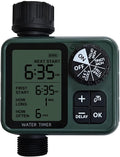 Water Timer for Outdoor Garden Hose Programmable Water Timer with Rain Delay/Manual/Automatic Watering System，Automatic Drip Irrigation Controller System for Lawn Yard Garden Watering，1 Outlet